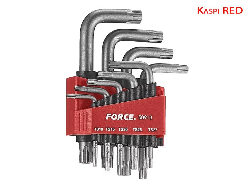  ключей Torx с отверстием 9 пр Force 50913 | kingforce