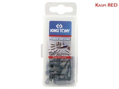 Набор вставок бит Torx T15 25 пр King Tony 102515T-S1